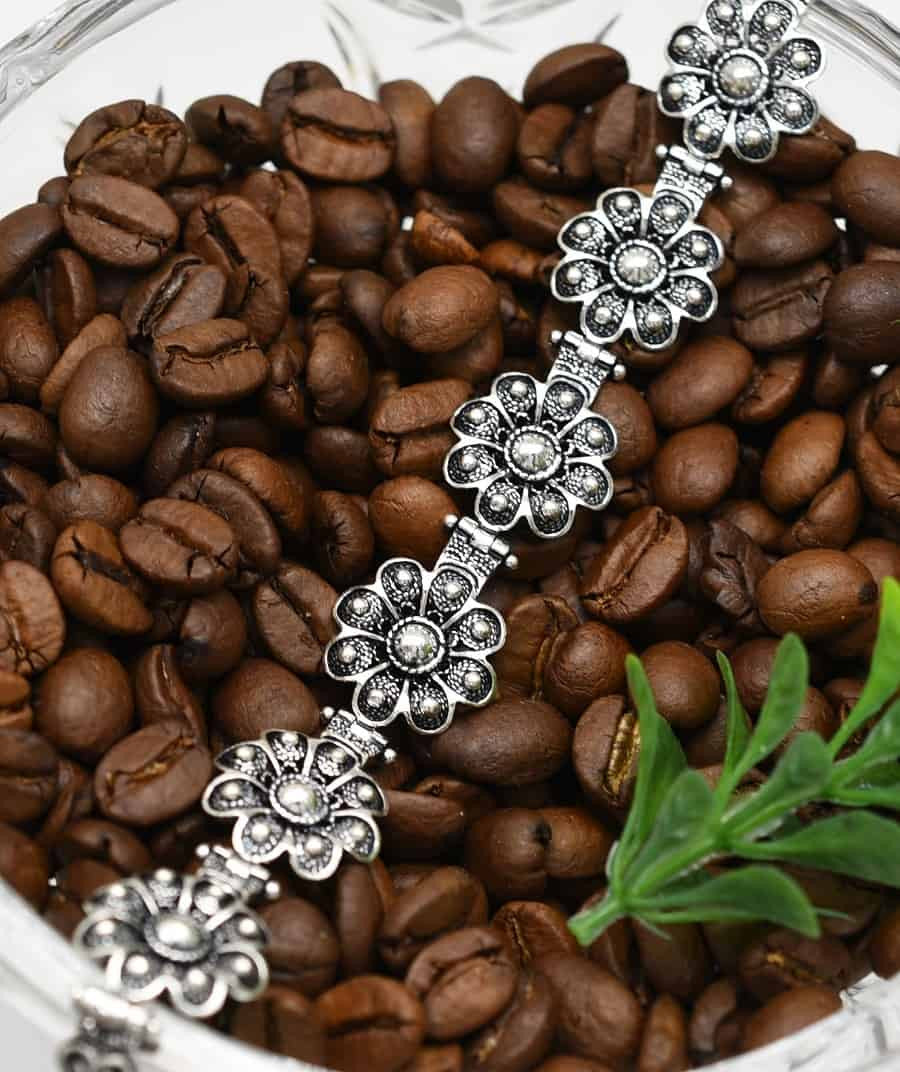 Bratara Argint 925 Lucrata Manual Flower 14g