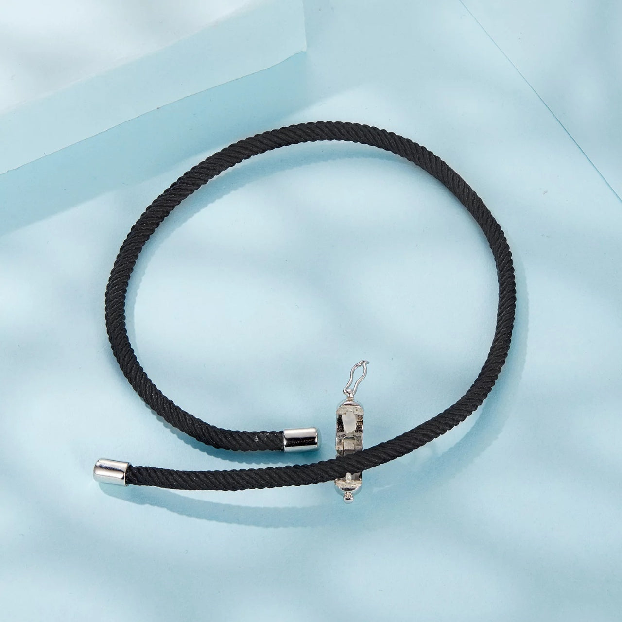 Bratara cu snur Black Knot, Argint 925, Pentru Femei