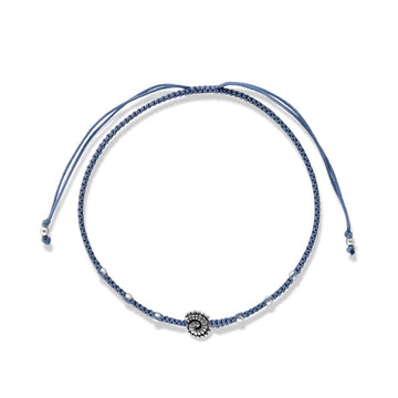 Bratara cu snur Blue Sea Snail, Argint 925, Pentru Femei