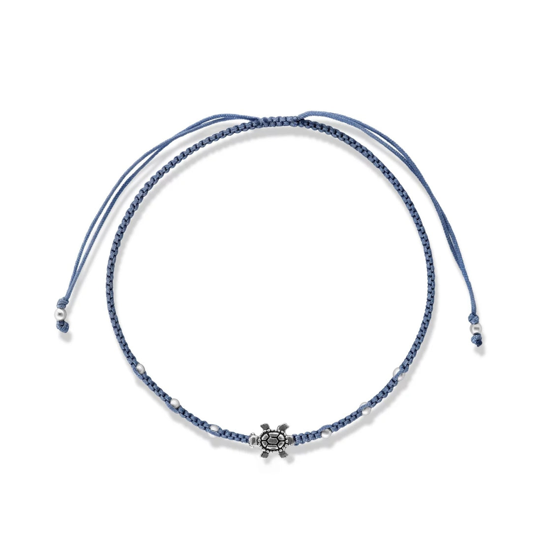 Bratara cu snur Blue Turtle, Argint 925, Pentru Femei