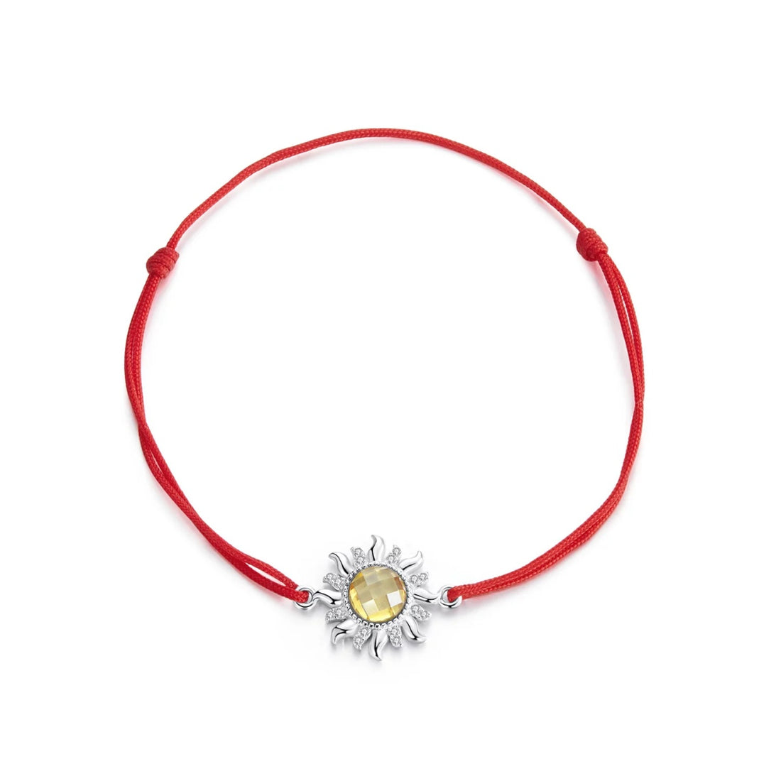 Bratara cu snur Glowing Sun, Argint 925, Pentru Femei