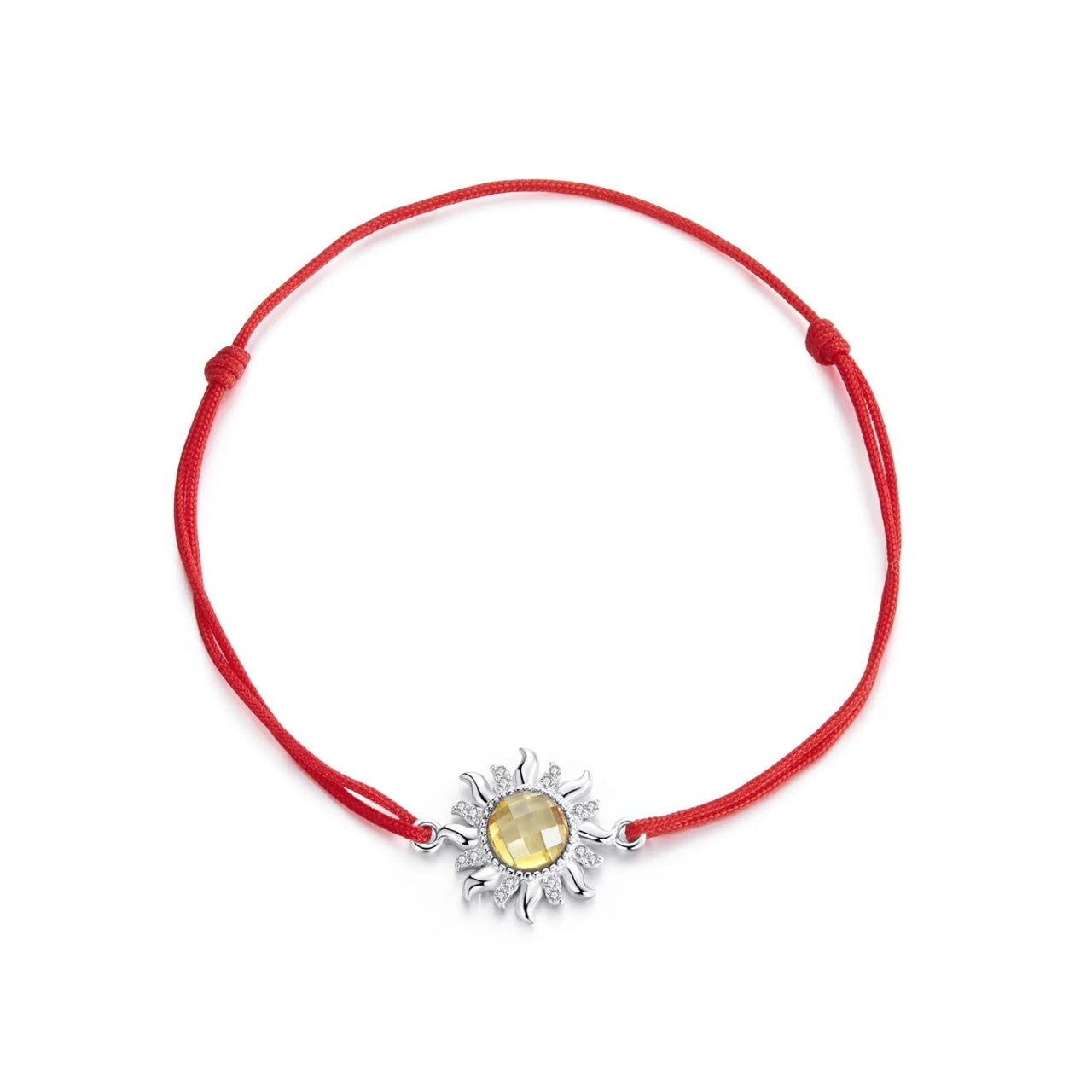 Bratara cu snur Glowing Sun, Argint 925, Pentru Femei