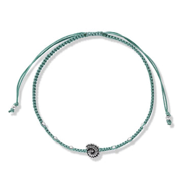 Bratara cu snur Green Sea Snail, Argint 925, Pentru Femei
