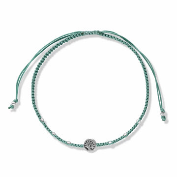 Bratara cu snur Green Tree, Argint 925, Pentru Femei