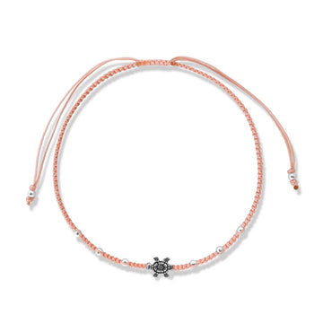 Bratara cu snur Orange Turtle, Argint 925, Pentru Femei