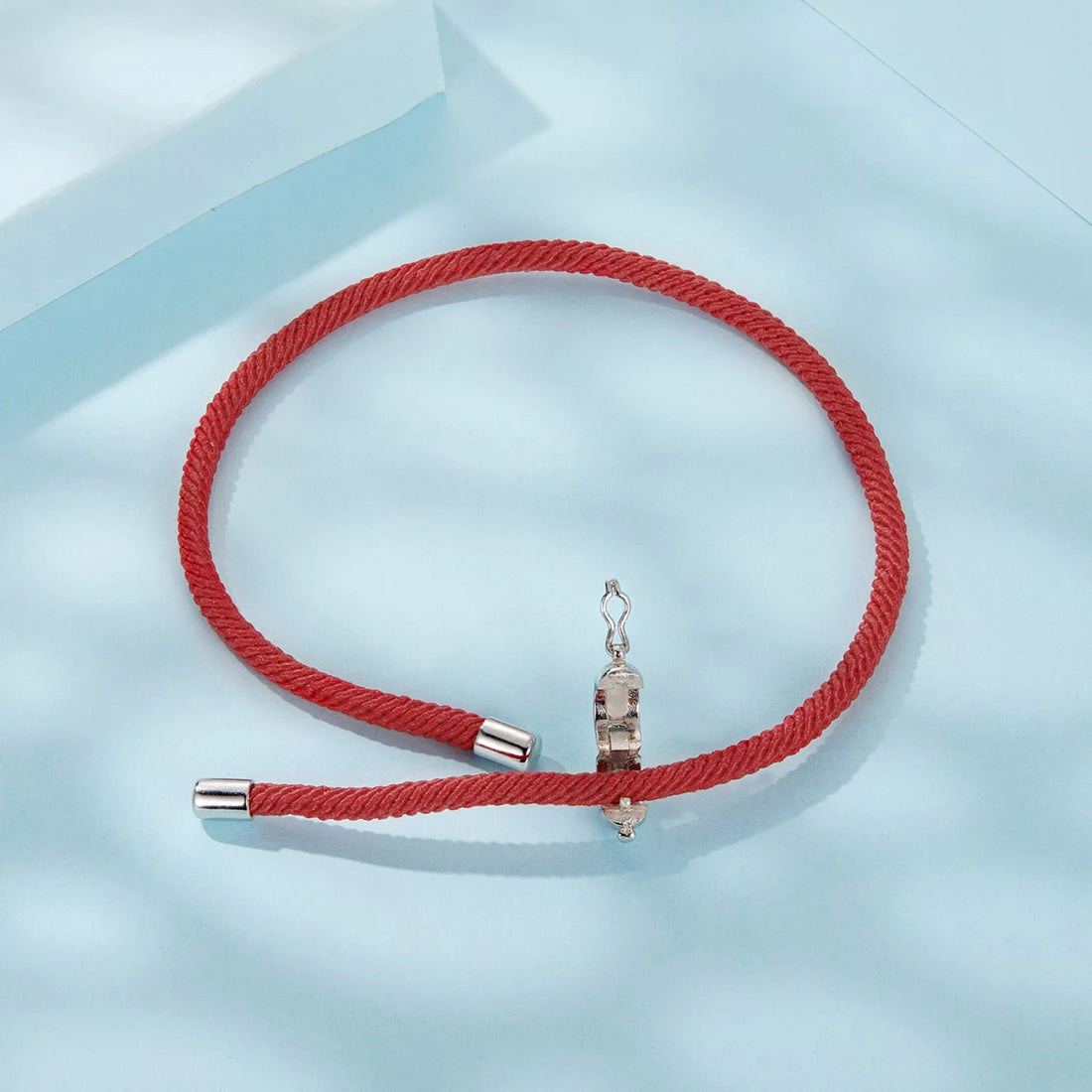 Bratara cu snur Red Knot, Argint 925, Pentru Femei