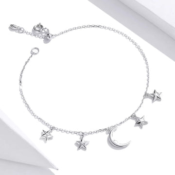 Bratara din argint Beautiful Moon, Argint 925, Pentru Femei