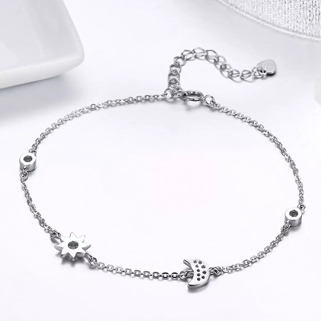 Bratara din argint Beautiful Sun & Moon, Argint 925, Pentru Femei