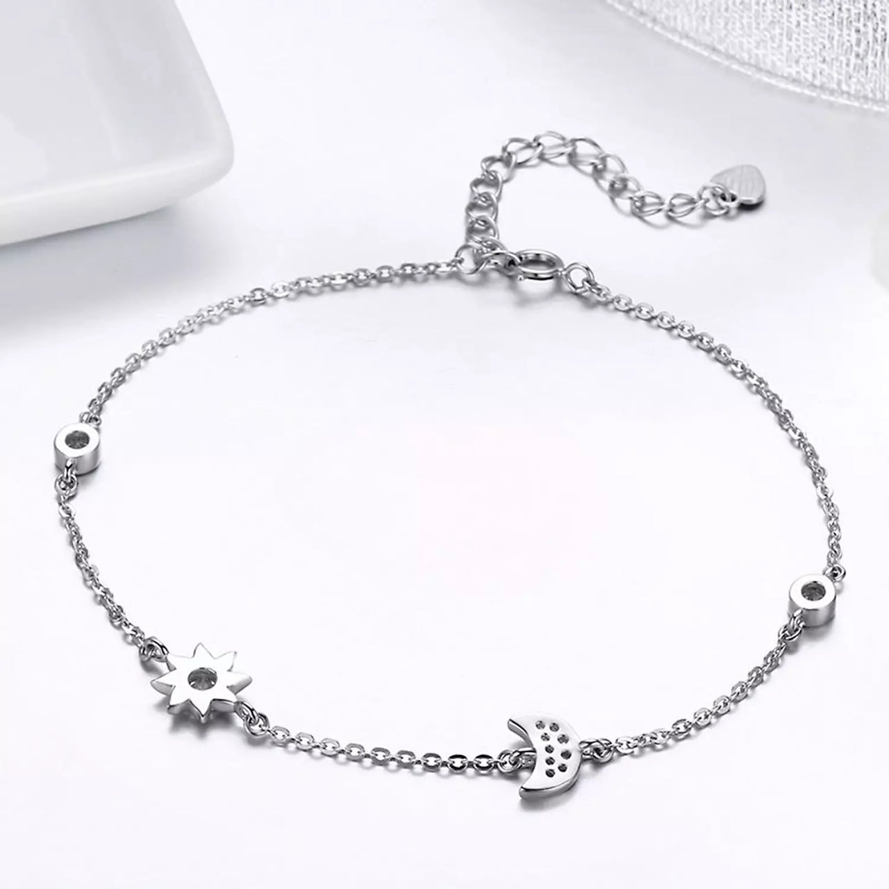 Bratara din argint Beautiful Sun & Moon, Argint 925, Pentru Femei