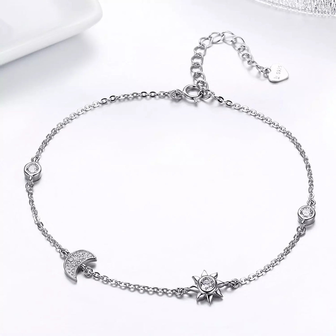 Bratara din argint Beautiful Sun & Moon, Argint 925, Pentru Femei