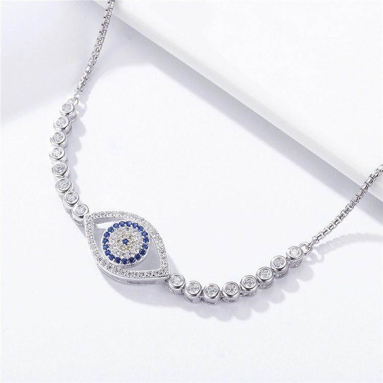 Bratara din Argint 925 BLUE EYES Tennis 4.5g