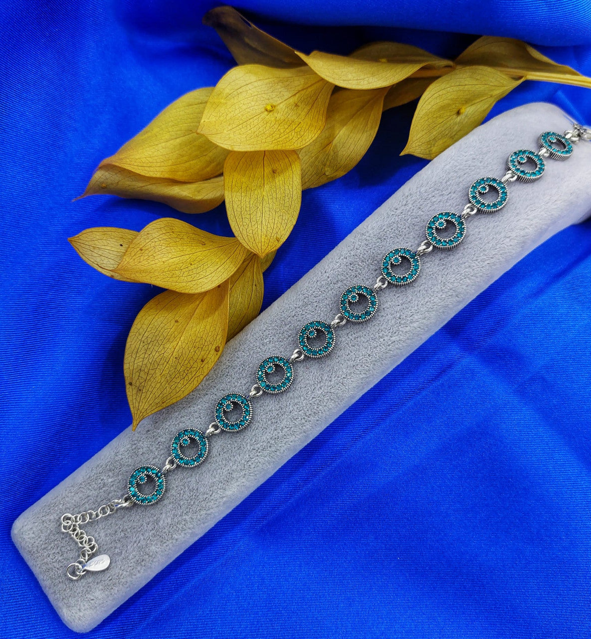Bratara din Argint 925 Blue Turcoaz New Model 8.25g