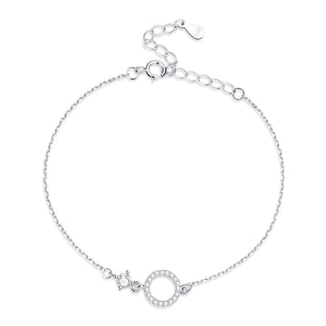 Bratara din argint Bright Circle, Argint 925, Pentru Femei