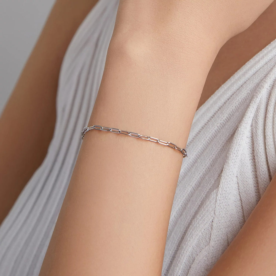 Bratara din argint Chain Bracelet Silver, Argint 925, Pentru Femei 0.95g