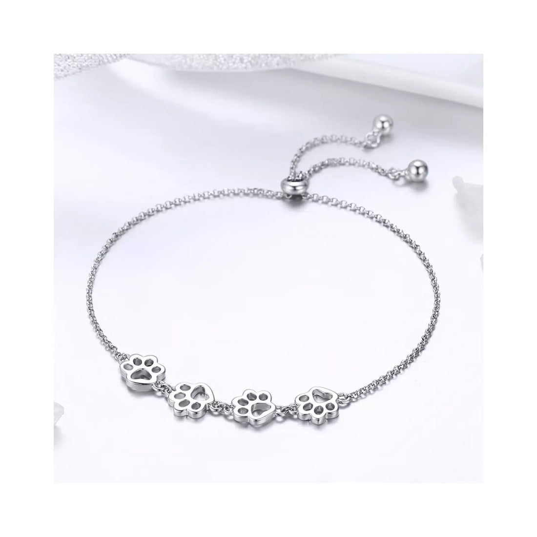 Bratara din argint cu Labute Argintii, Argint 925, Pentru Femei 3.26g