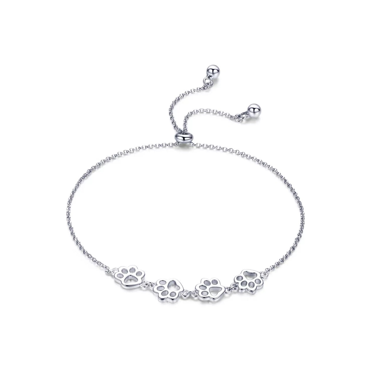 Bratara din argint cu Labute Argintii, Argint 925, Pentru Femei 3.26g