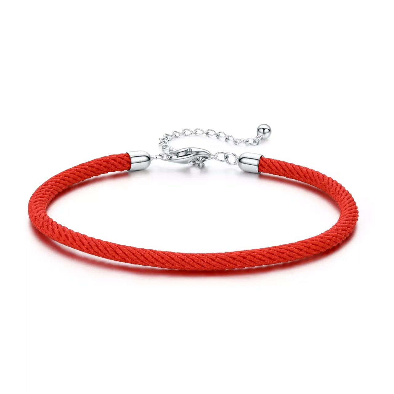 Bratara din argint cu snur Red Rope, Argint 925, Pentru Femei 1.31g