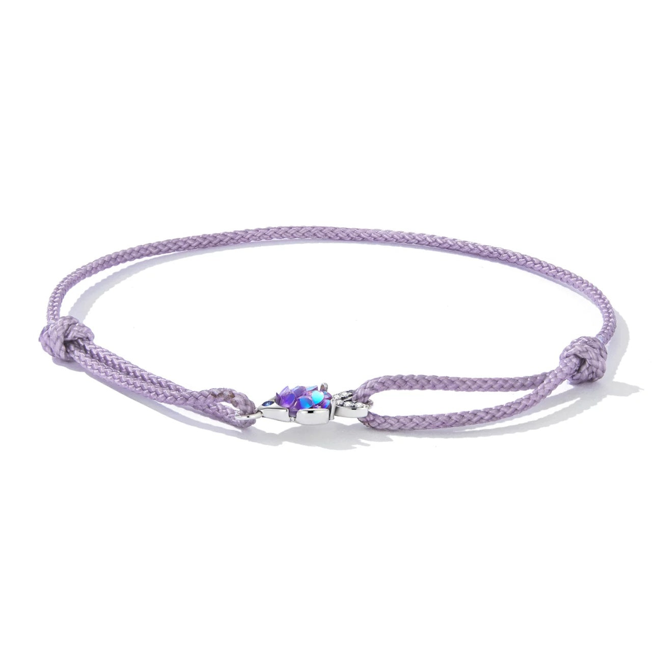 Bratara din argint cu snur Round Fish, Argint 925, Pentru Femei