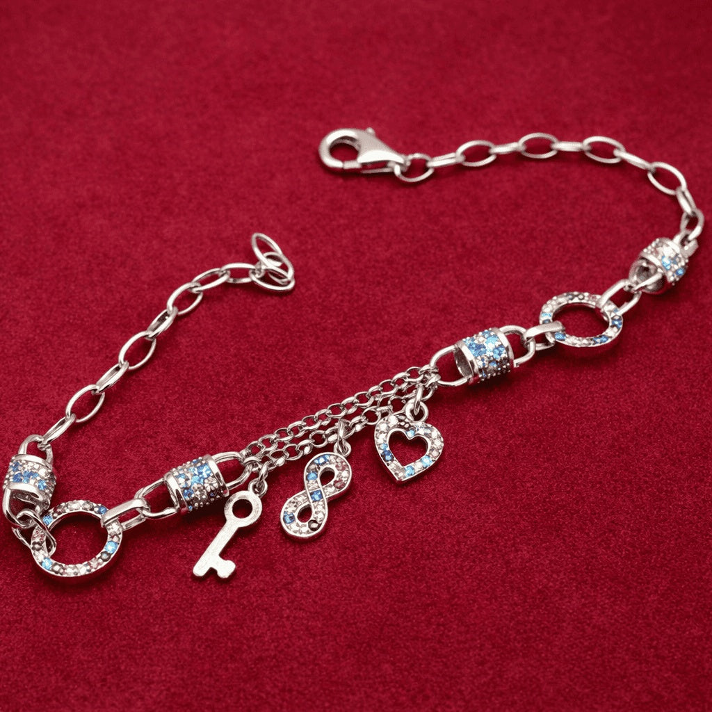 Bratara din Argint 925 Cute Chain Hearts ARG 338A 7.6g