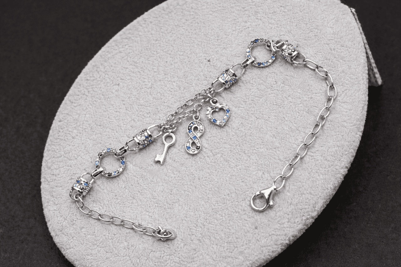 Bratara din Argint 925 Cute Chain Hearts ARG 338A 7.6g