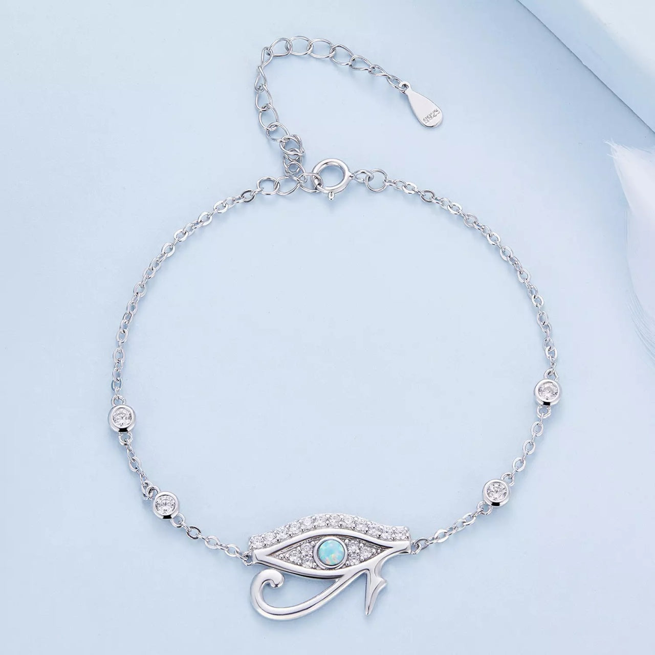 Bratara din argint Eye of Ra, Argint 925, Pentru Femei 3.13g