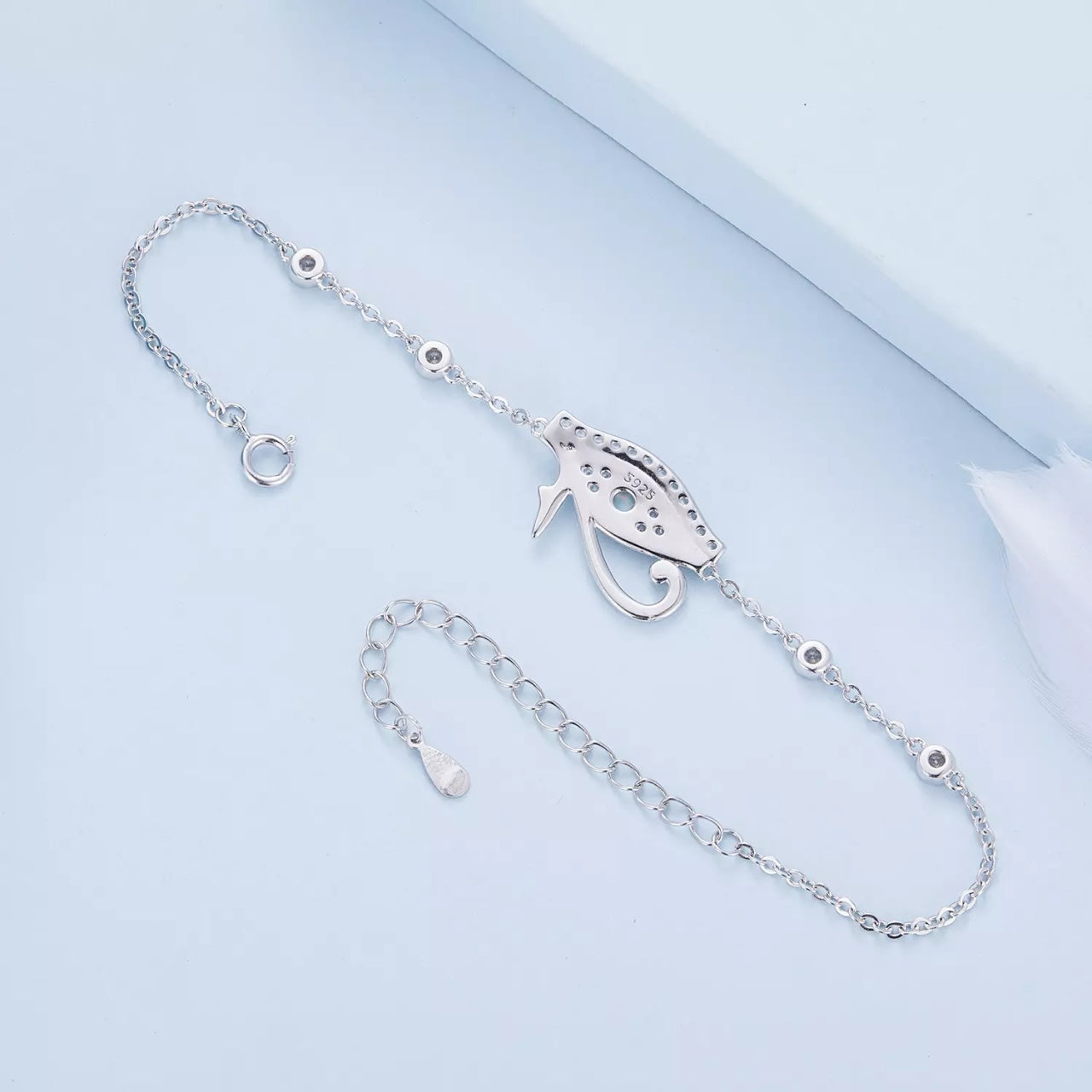 Bratara din argint Eye of Ra, Argint 925, Pentru Femei 3.13g