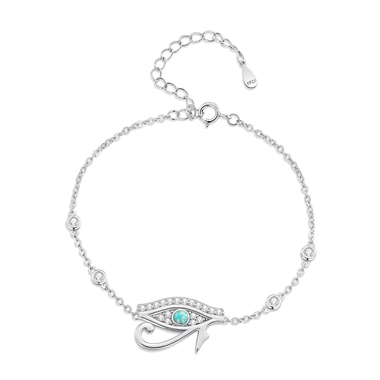 Bratara din argint Eye of Ra, Argint 925, Pentru Femei 3.13g
