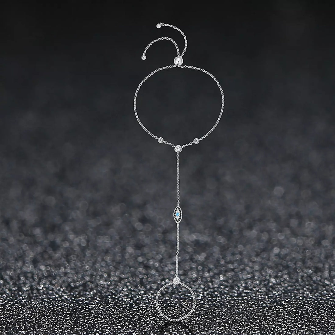 Bratara din argint Fancy Chain Ring, Argint 925, Pentru Femei