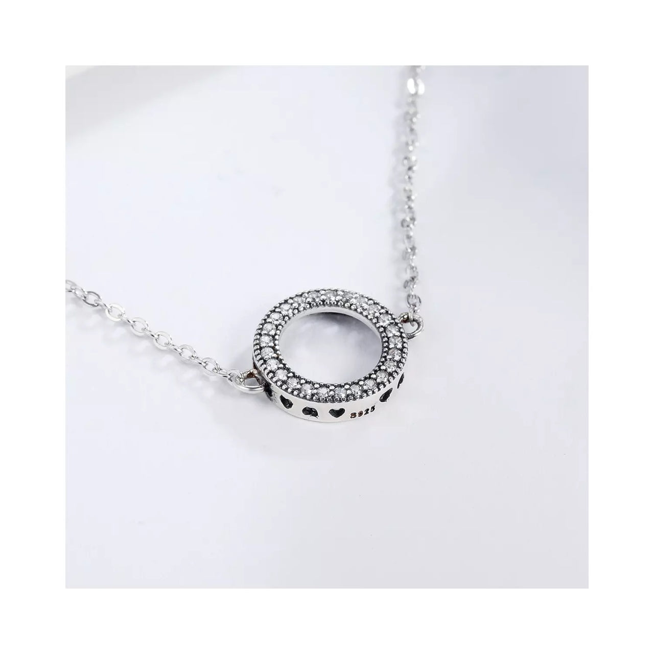 Bratara din argint Glittering Round Circle, Argint 925, Pentru Femei