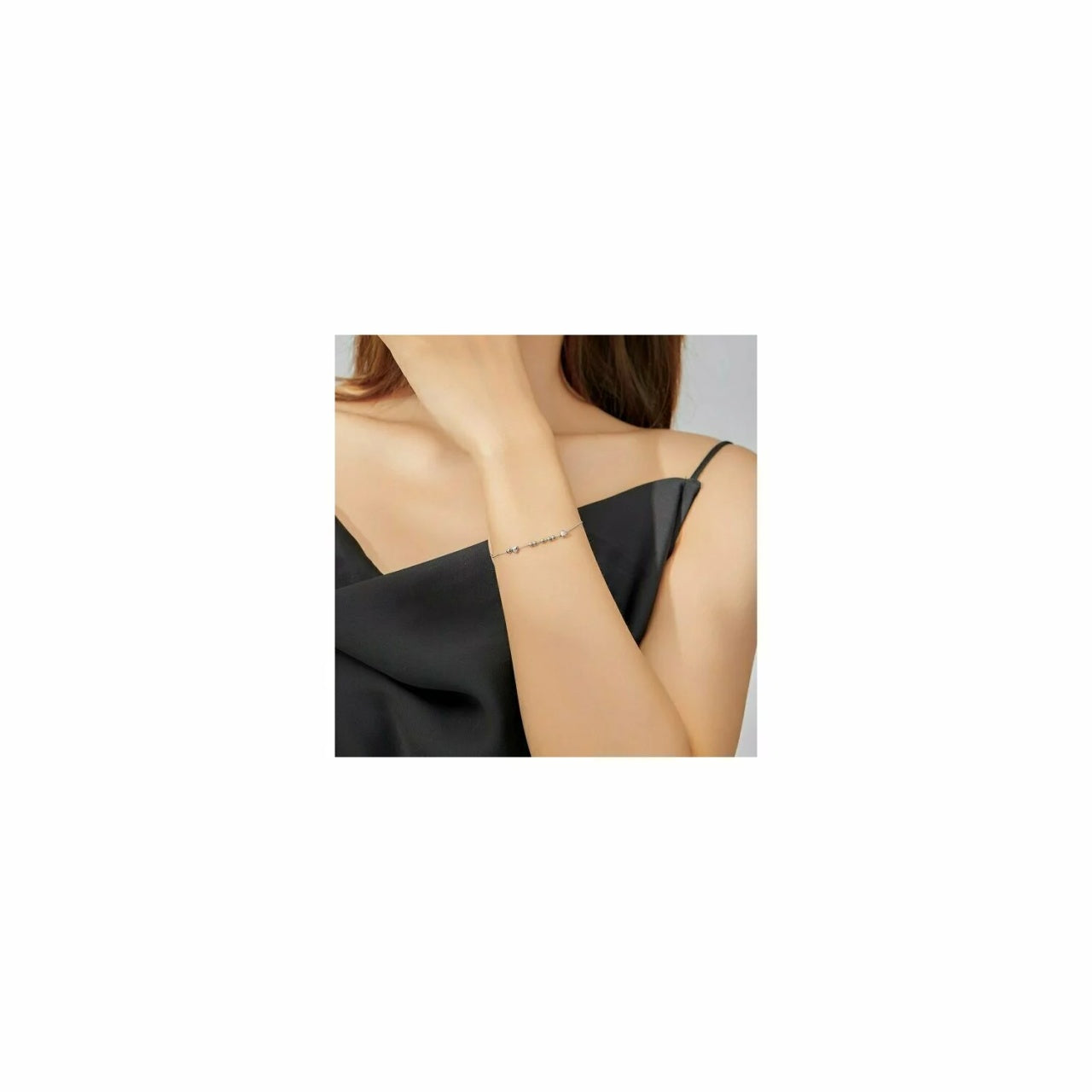 Bratara din argint Hearts and Beads, Argint 925, Pentru Femei