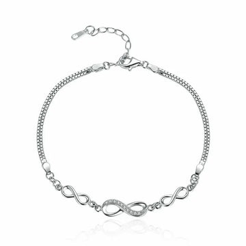 Bratara din argint Infinite Crystals, Argint 925, Pentru Femei 3.18g