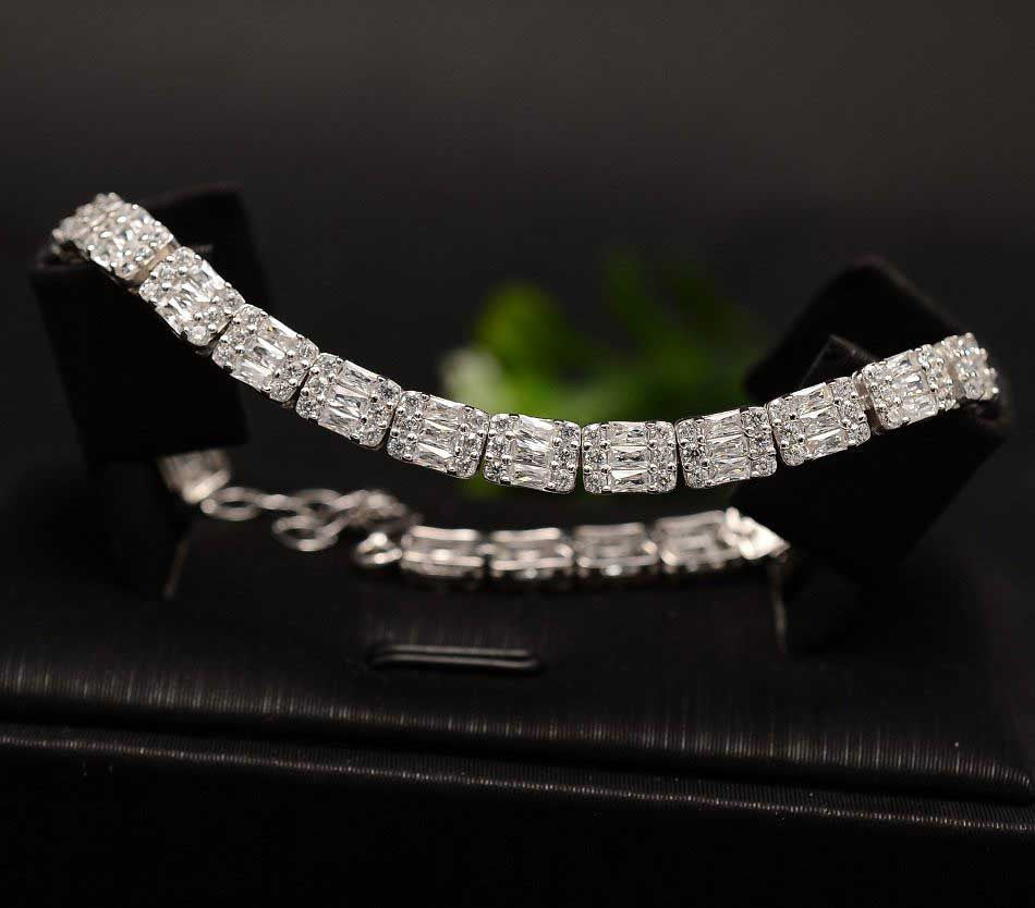 Bratara din Argint 925 Jagged Baguette ARG370 10.30g