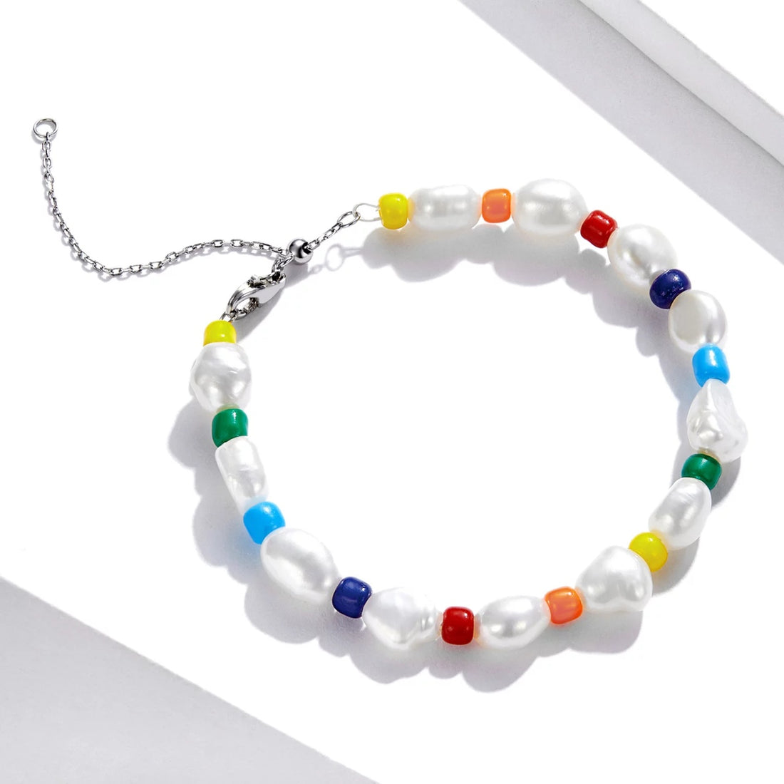 Bratara din argint Rainbow Shell Pearls, Argint 925, Pentru Femei 8.29g