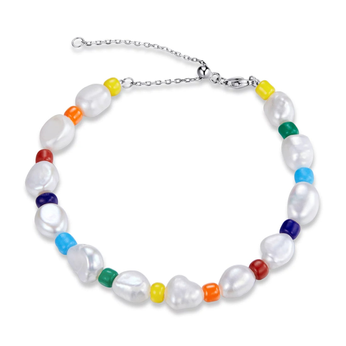 Bratara din argint Rainbow Shell Pearls, Argint 925, Pentru Femei 8.29g