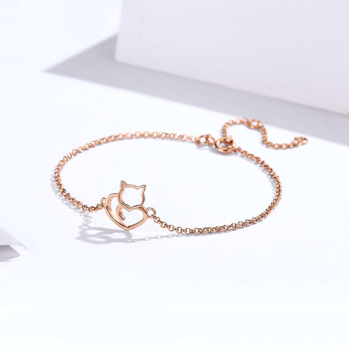 Bratara Din Argint 925 Rose - PISICA 1.7g