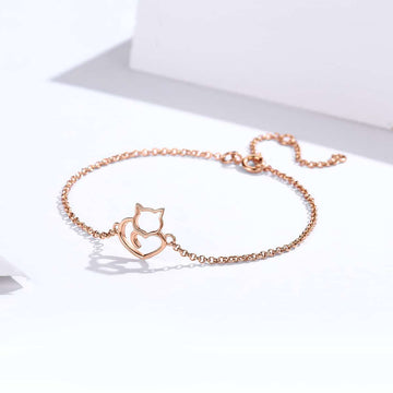 Bratara Din Argint 925 Rose - PISICA 1.7g