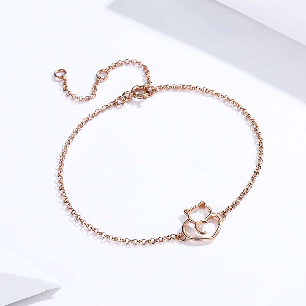 Bratara Din Argint 925 Rose - PISICA 1.7g