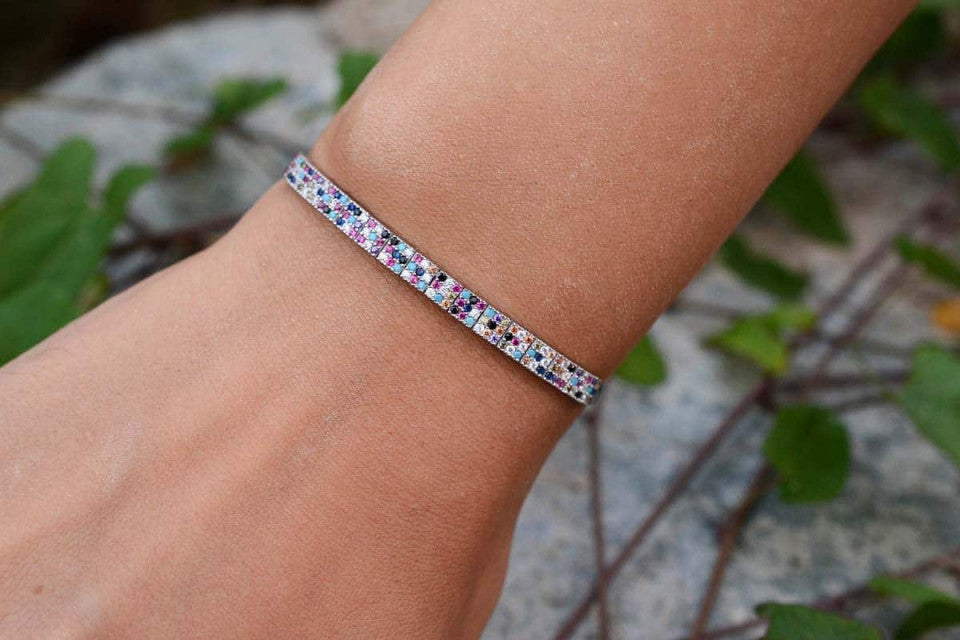 Bratara din Argint 925 Sparkling Multicolora Glamour
