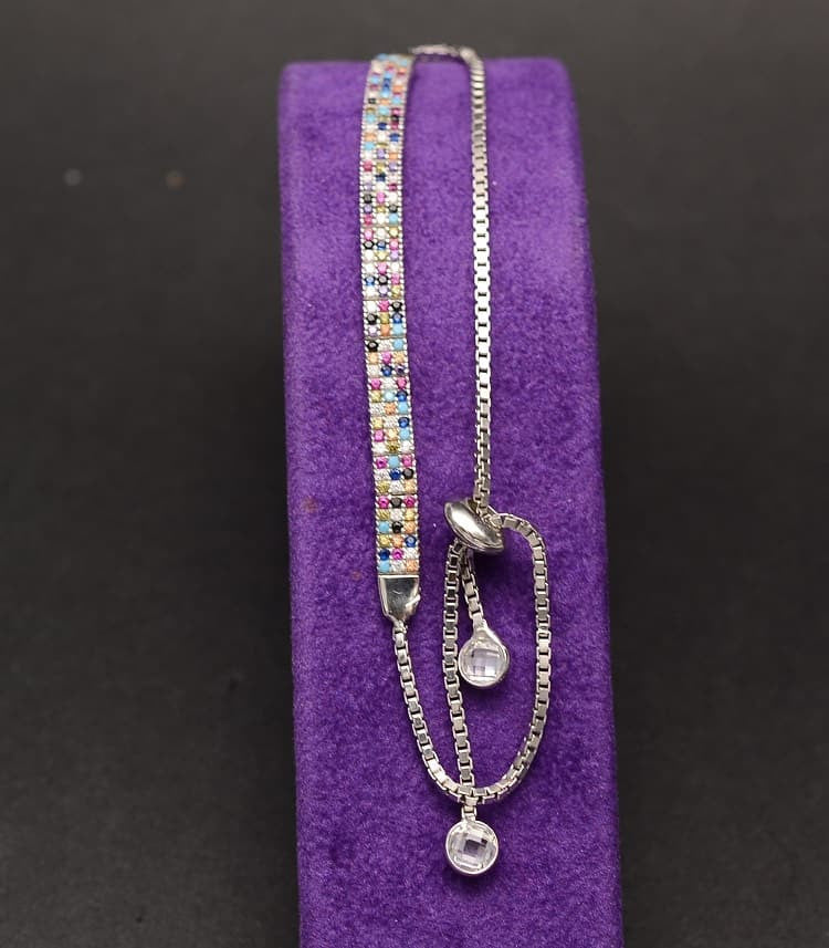 Bratara din Argint 925 Sparkling Multicolora Glamour