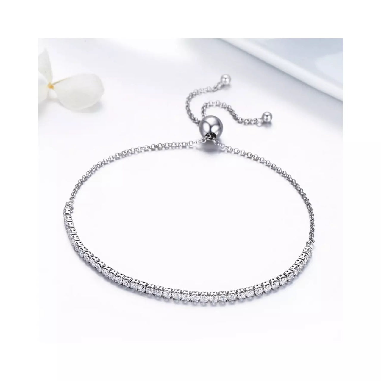 Bratara din argint Sparkling Tennis clear, Argint 925, Pentru Femei 3.32g