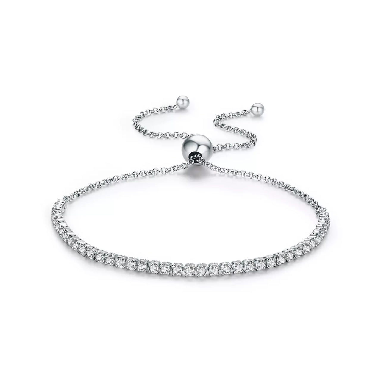 Bratara din argint Sparkling Tennis clear, Argint 925, Pentru Femei 3.32g