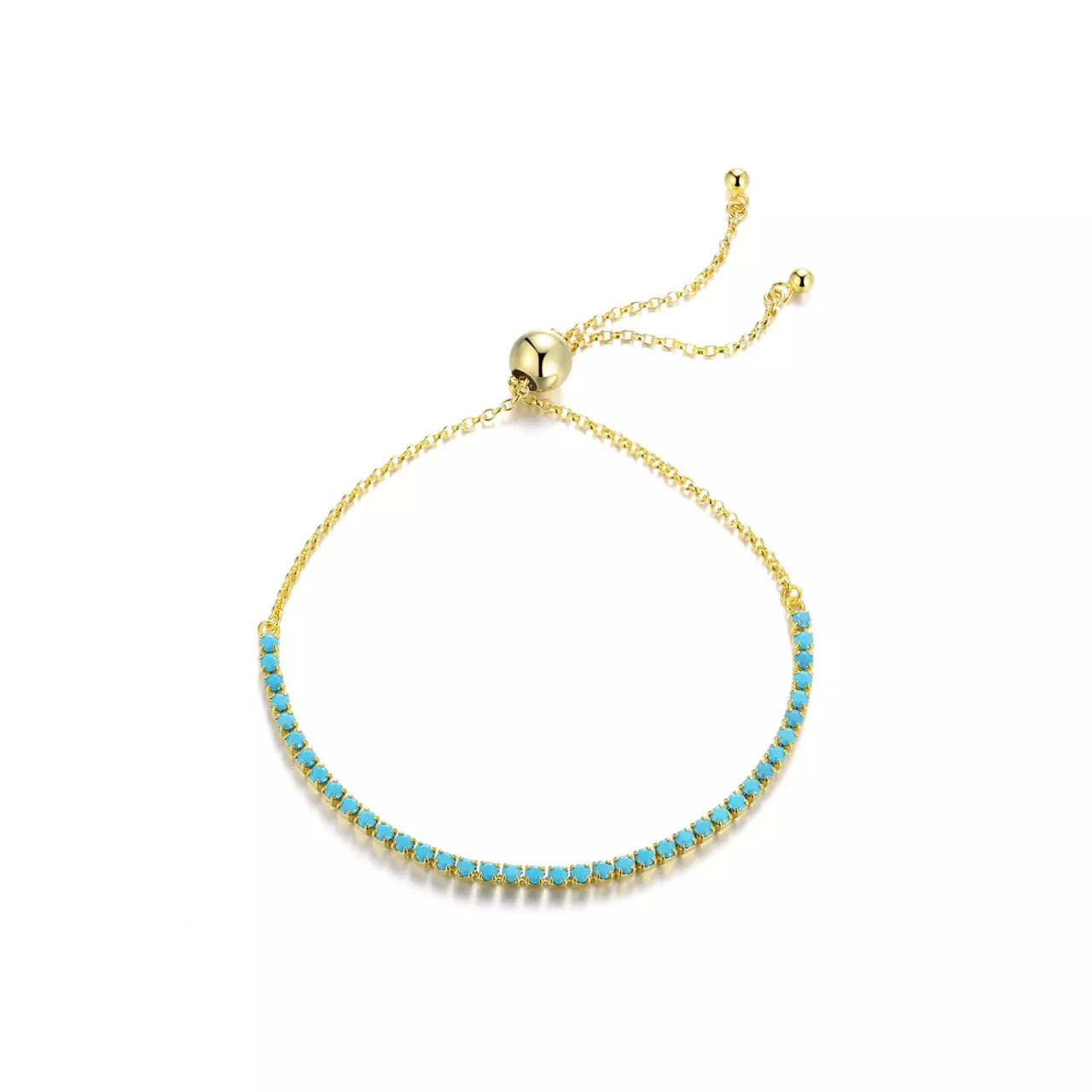 Bratara din argint Tennis Duo gold, Argint 925, Pentru Femei