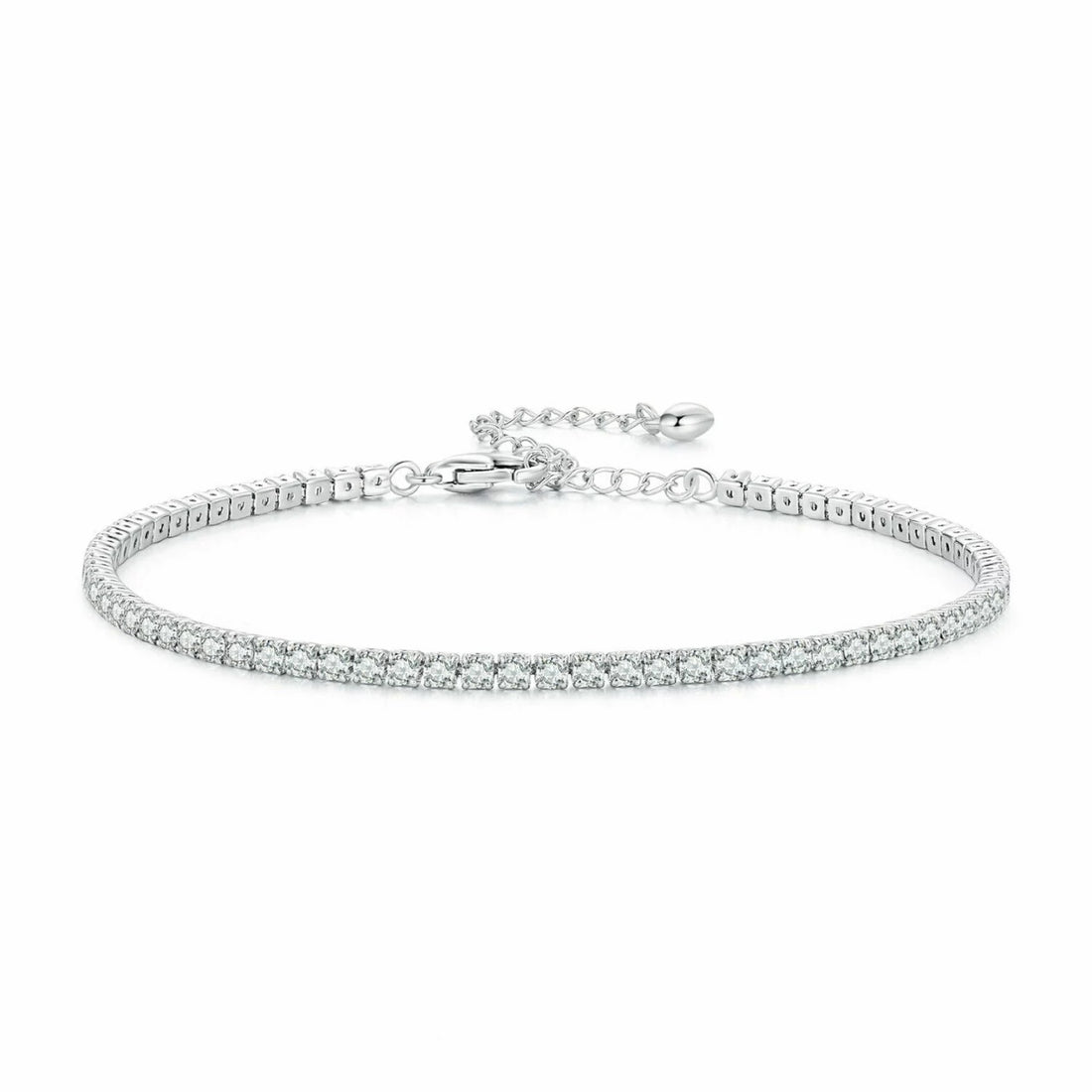 Bratara din argint White Crystal Tennis, Argint 925, Pentru Femei 4g