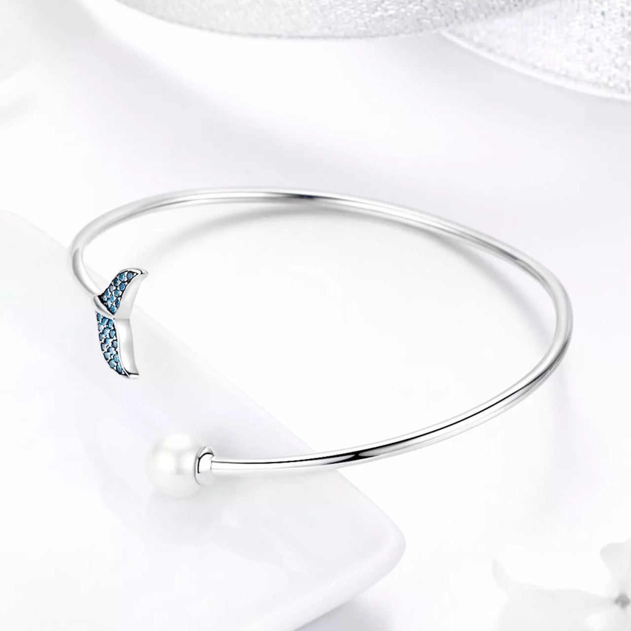 Bratara fixa din argint Mermaid's Tale, Argint 925, Pentru Femei
