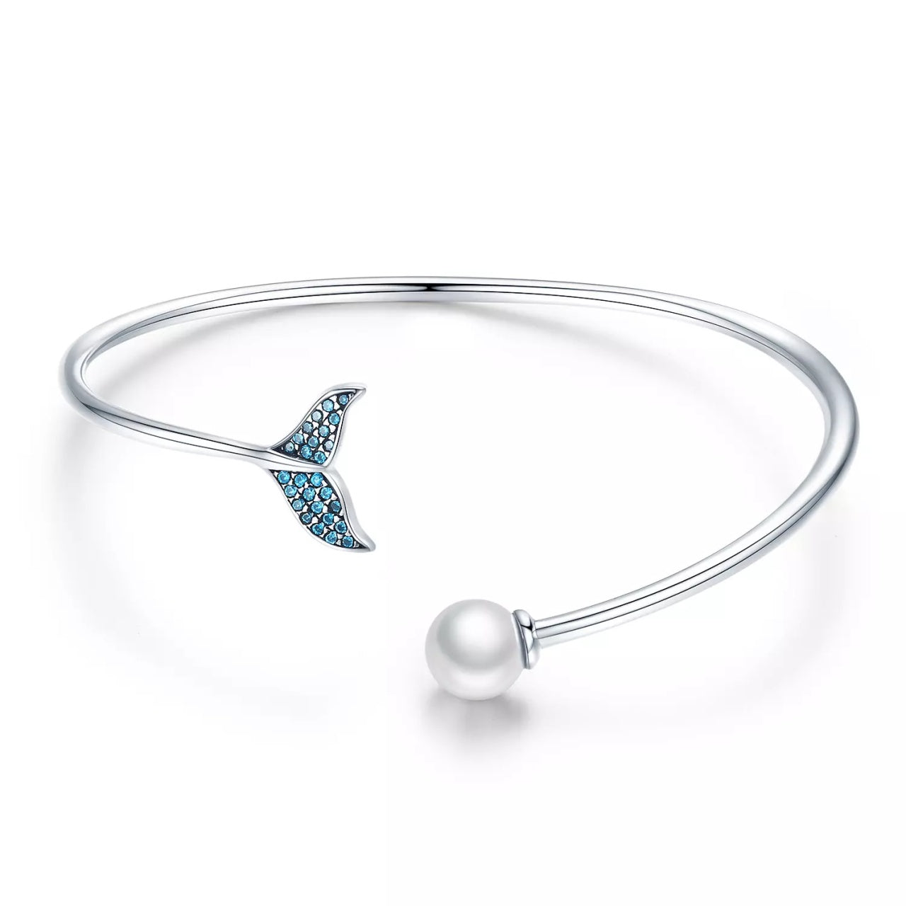 Bratara fixa din argint Mermaid's Tale, Argint 925, Pentru Femei