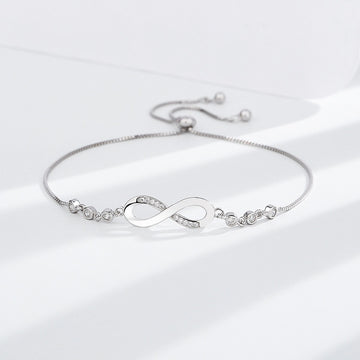 Brățară Infinit din Argint S925 – Simbol al Iubirii și Eleganței 2.8g