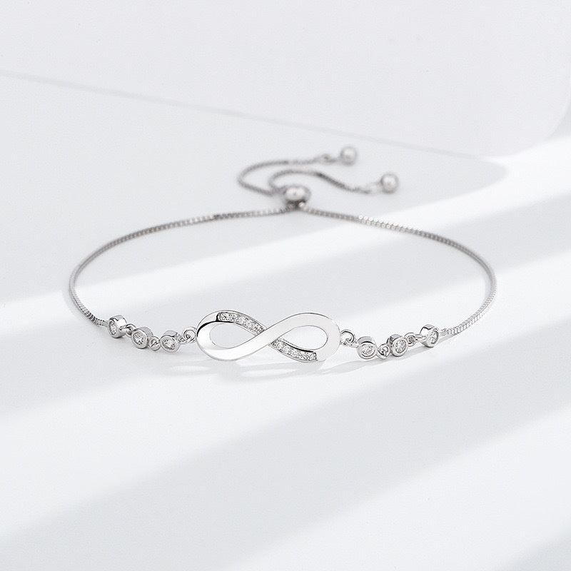 Brățară Infinit din Argint S925 – Simbol al Iubirii și Eleganței 2.8g