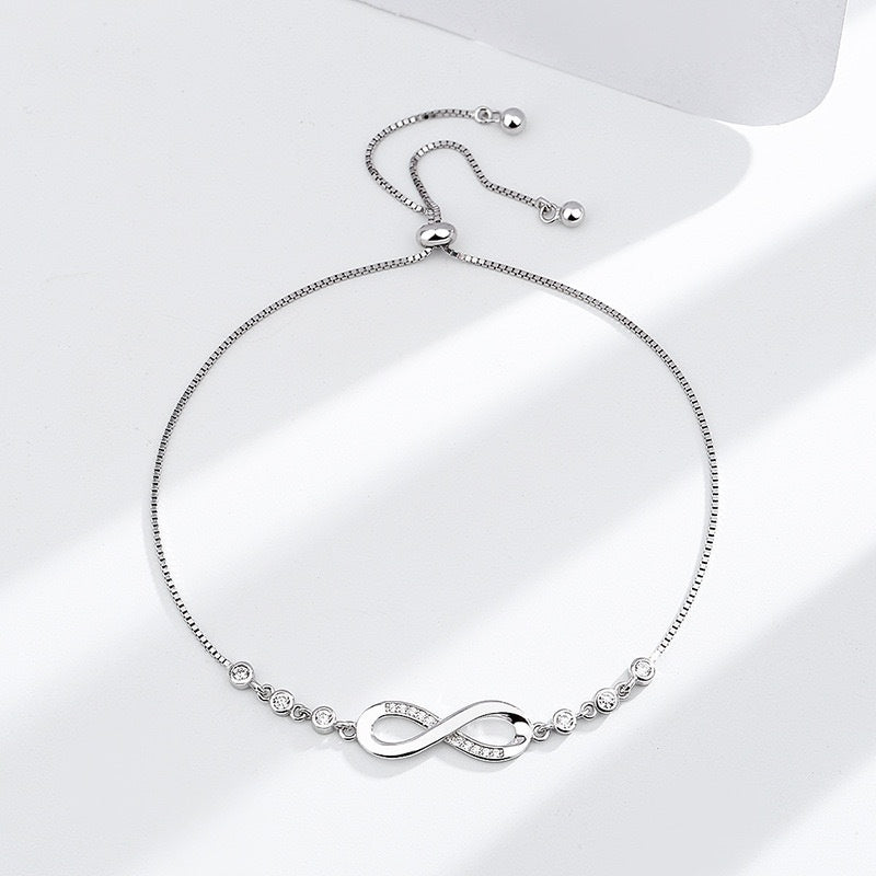 Brățară Infinit din Argint S925 – Simbol al Iubirii și Eleganței 2.8g