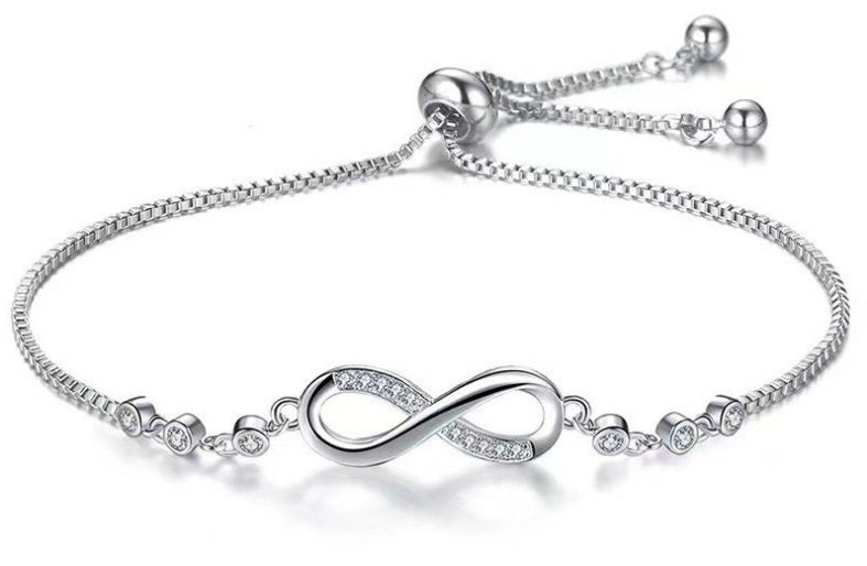 Brățară Infinit din Argint S925 – Simbol al Iubirii și Eleganței 2.8g