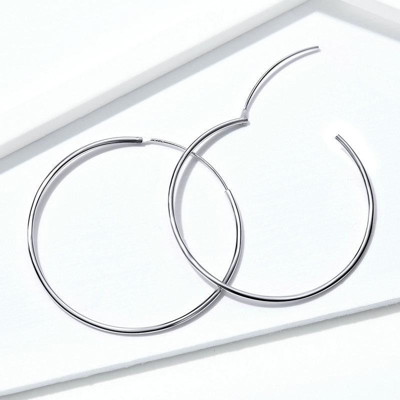 Cercei argint 925 Creole Cerc 2cm,3cm,4cm sau 5 cm
